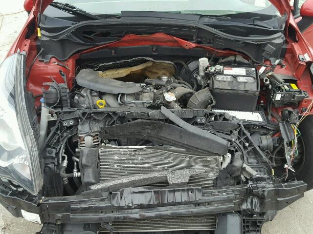 KNADN4A33D6282864 - 2013 KIA RIO EX RED photo 7