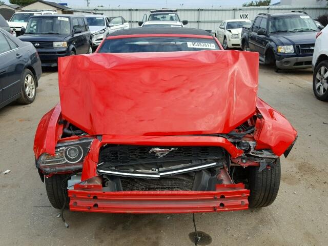 1ZVBP8EM7D5207621 - 2013 FORD MUSTANG RED photo 7