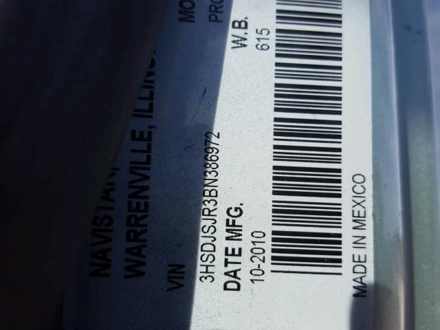 3HSDJSJR3BN386972 - 2011 INTERNATIONAL PROSTAR LF أخضر صورة 10