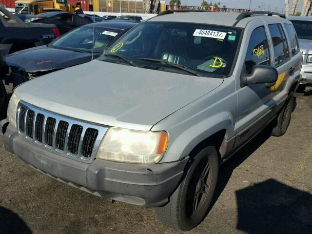 1J4GX48S93C567036 - 2003 JEEP GRAND CHER GRAY photo 2