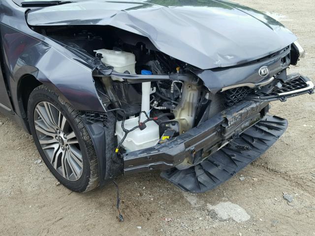 KNALN4D70F5181168 - 2015 KIA CADENZA PR GRAY photo 9