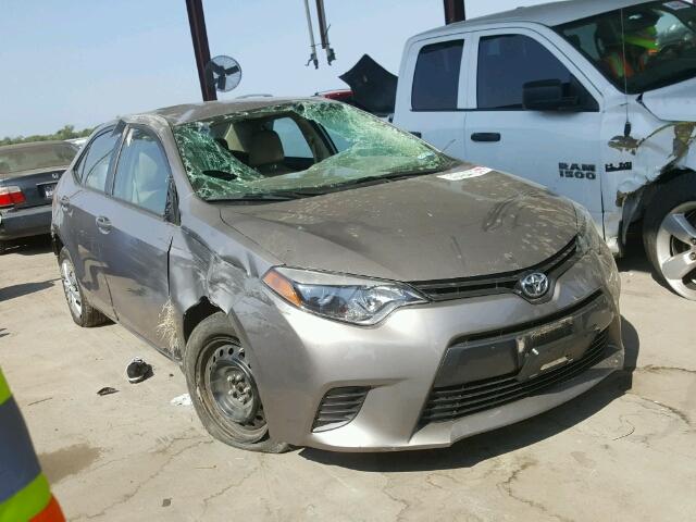 5YFBURHE0GP421699 - 2016 TOYOTA COROLLA L BROWN photo 1