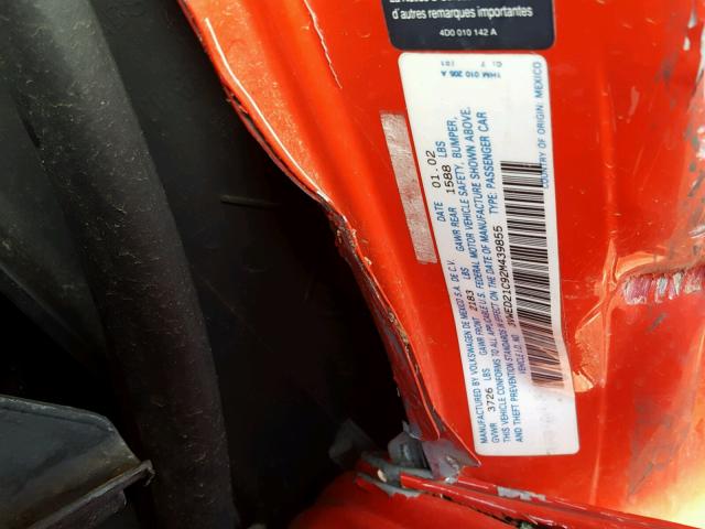 3VWED21C92M439855 - 2002 VOLKSWAGEN NEW BEETLE Qırmızı foto 10