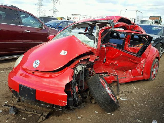 3VWED21C92M439855 - 2002 VOLKSWAGEN NEW BEETLE Qırmızı foto 2