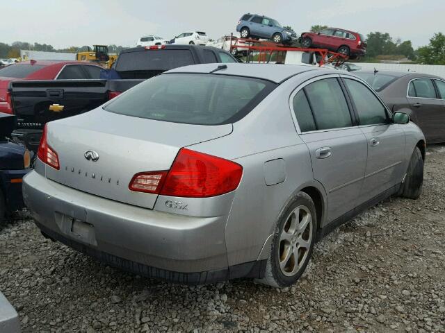 JNKCV51F34M713972 - 2004 INFINITI G35 SILVER photo 4