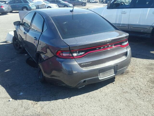 1C3CDFBB9FD422213 - 2015 DODGE DART SXT GRAY photo 3