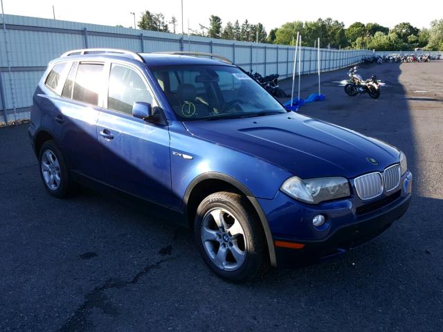 WBXPC93437WF02653 - 2007 BMW X3 3.0SI BLUE photo 1