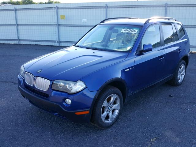 WBXPC93437WF02653 - 2007 BMW X3 3.0SI BLUE photo 2