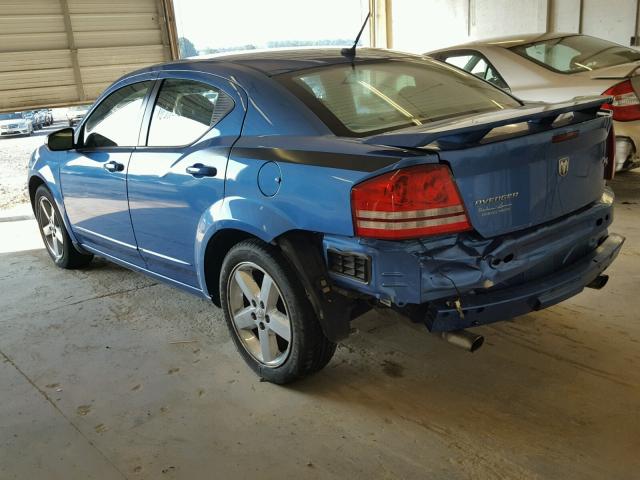 1B3LC76MX8N625478 - 2008 DODGE AVENGER R/ BLUE photo 3