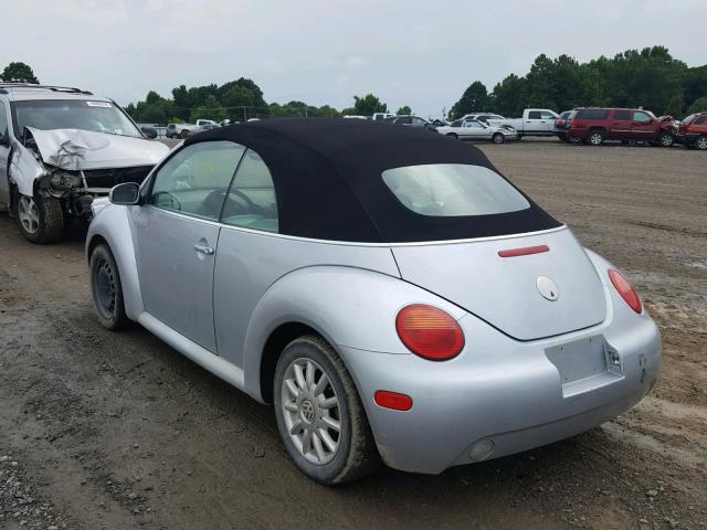 3VWCM31Y24M324185 - 2004 VOLKSWAGEN NEW BEETLE 银色 照片 3