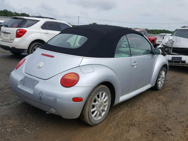 3VWCM31Y24M324185 - 2004 VOLKSWAGEN NEW BEETLE 银色 照片 4