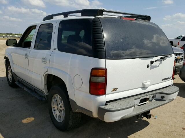 1GNEK13Z83R299681 - 2003 CHEVROLET TAHOE WHITE photo 3