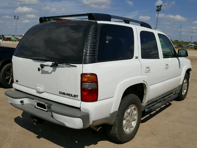 1GNEK13Z83R299681 - 2003 CHEVROLET TAHOE WHITE photo 4