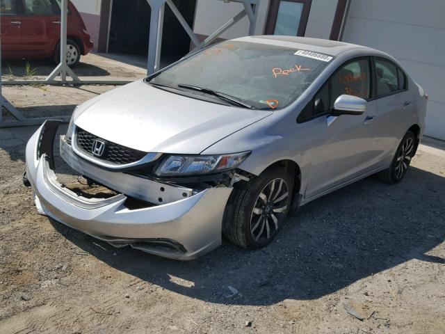 2HGFB2F96FH509005 - 2015 HONDA CIVIC EXL 银色 照片 2