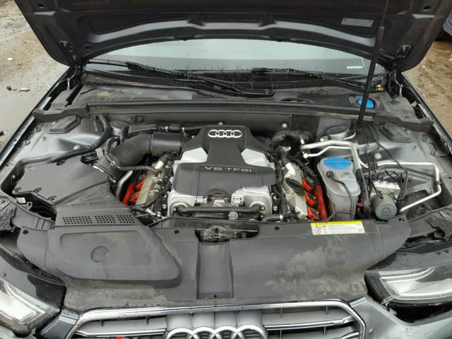 WAUKGAFL4EA125092 - 2014 AUDI S4 PRESTIG GRAY photo 7