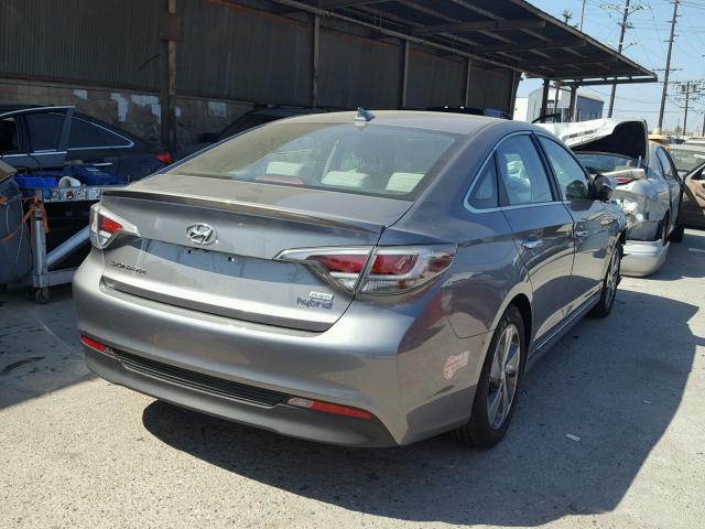 KMHE14L20HA070963 - 2017 HYUNDAI SONATA PLU GRAY photo 4