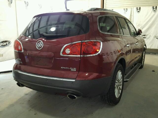 5GAER23708J104771 - 2008 BUICK ENCLAVE CX BURGUNDY photo 4