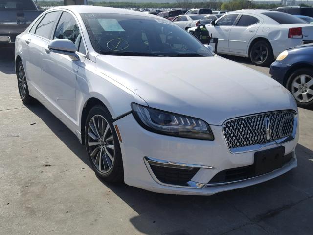 3LN6L5A95HR610902 - 2017 LINCOLN MKZ PREMIE WHITE photo 1