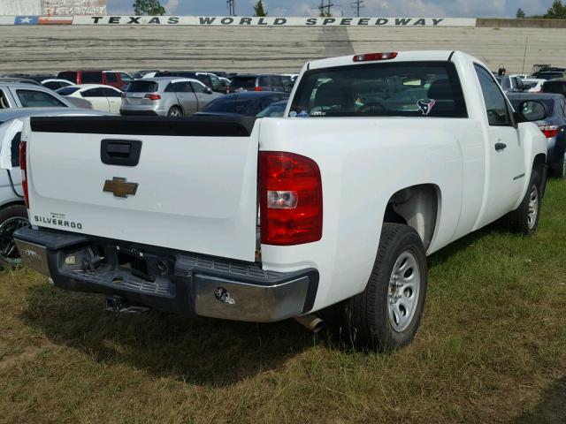 1GCEC14X27Z622115 - 2007 CHEVROLET SILVERADO WHITE photo 4