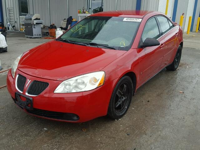 1G2ZG58B474181844 - 2007 PONTIAC G6/SE RED photo 2