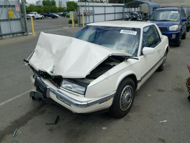 1G4EZ13C7LU420645 - 1990 BUICK RIVIERA WHITE photo 2