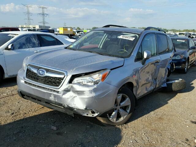 JF2SJADC6GH407222 - 2016 SUBARU FORESTER 2 SILVER photo 2