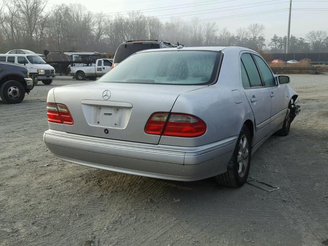 WDBJF65J92B439680 - 2002 MERCEDES-BENZ E 320 SILVER photo 4