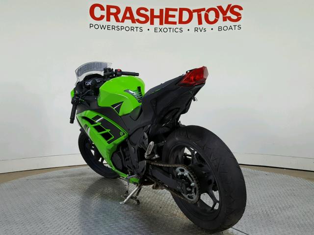 JKAEX8B1XEDA06746 - 2014 KAWASAKI EX300 B GREEN photo 6