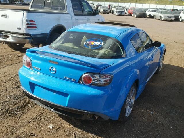 JM1FE173650151952 - 2005 MAZDA RX8 BLUE photo 4