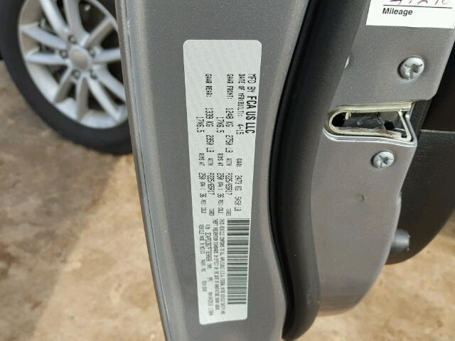 3C4PDCBG7FT690680 - 2015 DODGE JOURNEY SILVER photo 10