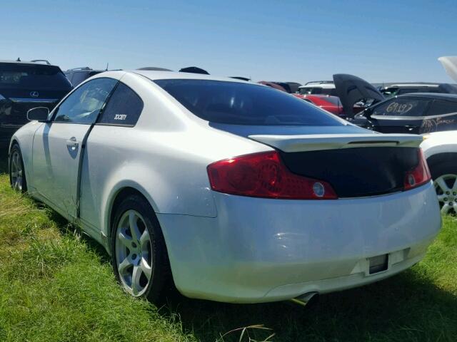 JNKCV54E35M424420 - 2005 INFINITI G35 WHITE photo 3