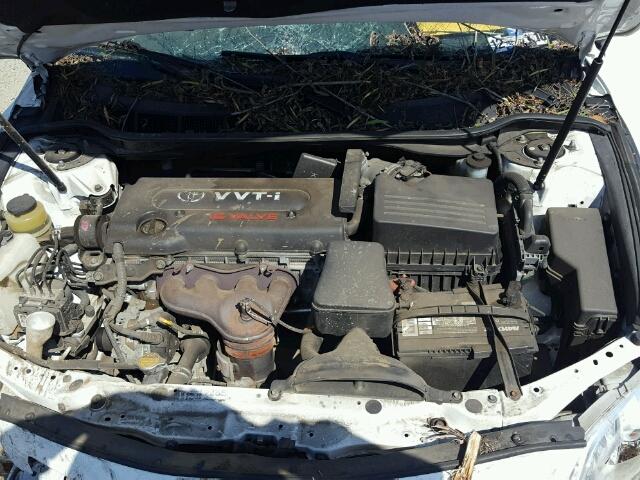 4T4BE46K58R020342 - 2008 TOYOTA CAMRY CE WHITE photo 7