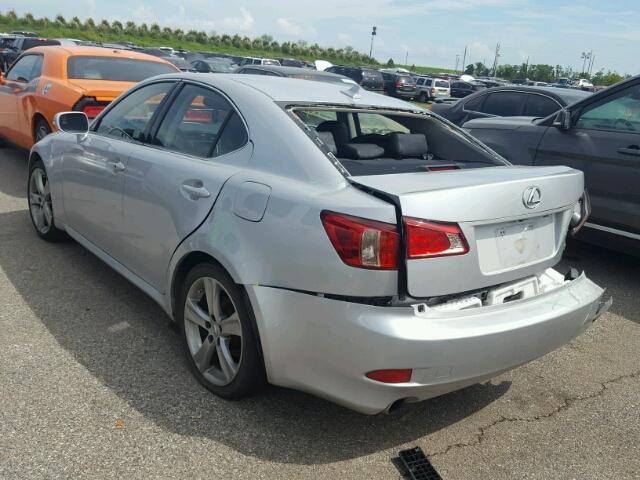 JTHBF5C29C5164239 - 2012 LEXUS IS 250 SILVER photo 3