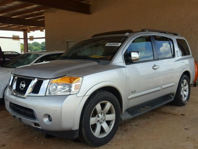 5N1BA08D58N608863 - 2008 NISSAN ARMADA SE SILVER photo 2