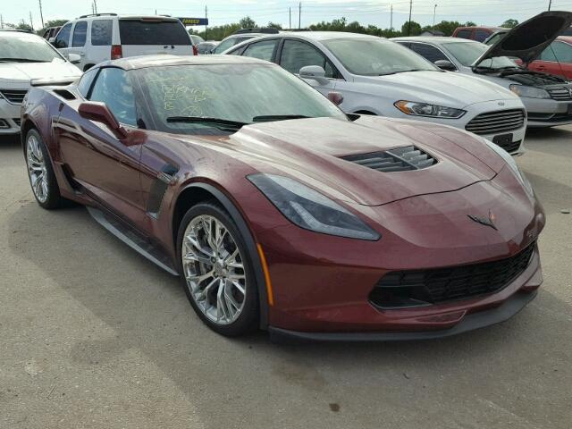 1G1YP2D62H5602981 - 2017 CHEVROLET CORVETTE Z MAROON photo 1