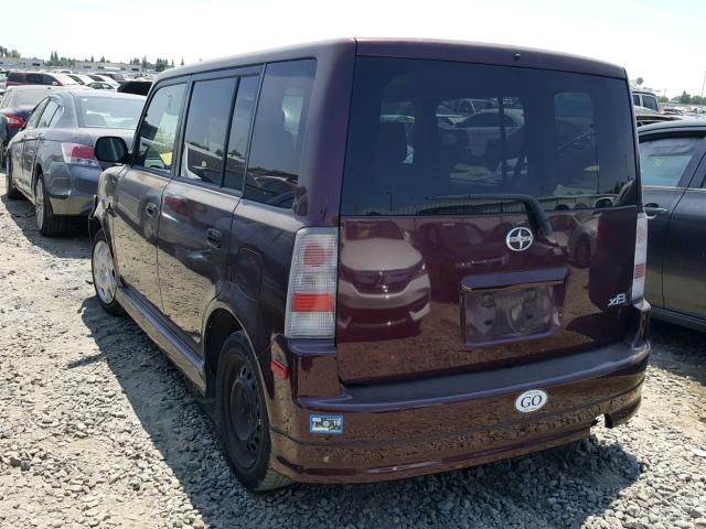 JTLKT324450214650 - 2005 TOYOTA SCION XB Бордовый фото 3