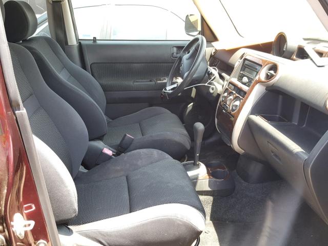 JTLKT324450214650 - 2005 TOYOTA SCION XB Бордовый фото 5