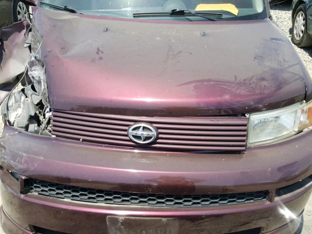 JTLKT324450214650 - 2005 TOYOTA SCION XB Бордовый фото 7