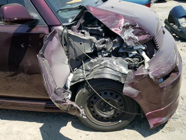 JTLKT324450214650 - 2005 TOYOTA SCION XB Бордовый фото 9