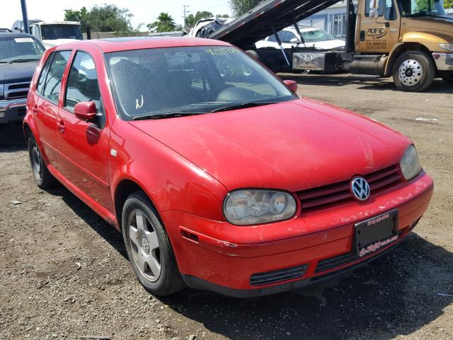 9BWGT61J514035018 - 2001 VOLKSWAGEN GOLF GLS RED photo 1