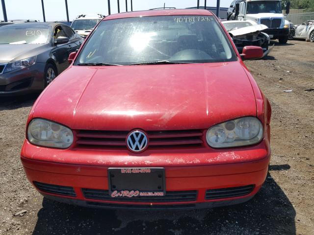 9BWGT61J514035018 - 2001 VOLKSWAGEN GOLF GLS RED photo 9