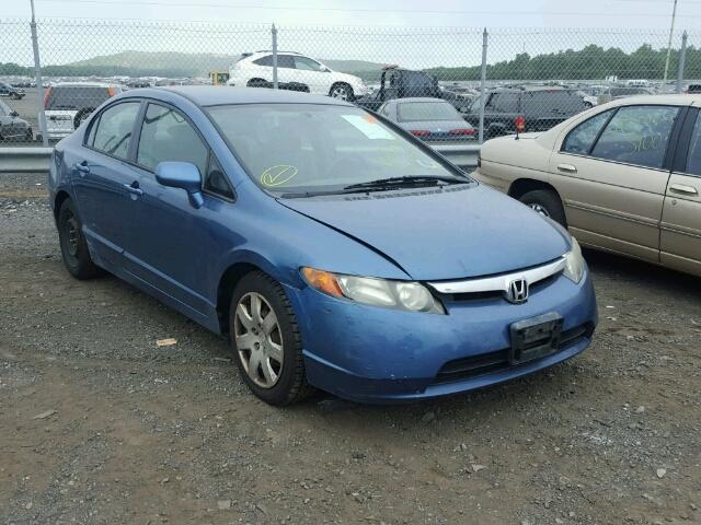 2HGFA16506H506319 - 2006 HONDA CIVIC LX BLUE photo 1