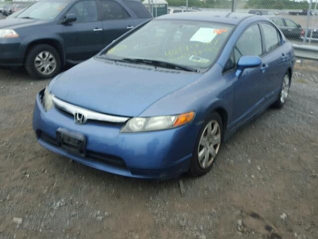 2HGFA16506H506319 - 2006 HONDA CIVIC LX BLUE photo 2