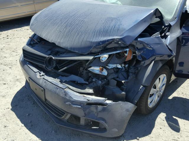 3VW1K7AJ2DM410880 - 2013 VOLKSWAGEN JETTA BASE 蓝色 照片 7