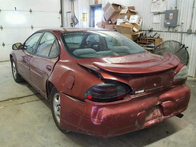 1G2WK52J82F263011 - 2002 PONTIAC GRAND PRIX MAROON photo 3
