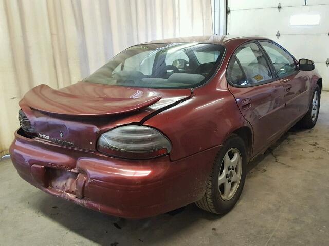1G2WK52J82F263011 - 2002 PONTIAC GRAND PRIX MAROON photo 4