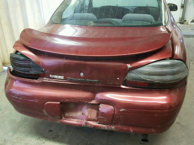 1G2WK52J82F263011 - 2002 PONTIAC GRAND PRIX MAROON photo 9