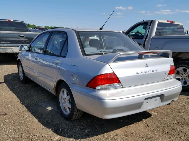 JA3AJ36E73U082973 - 2003 MITSUBISHI LANCER LS SILVER photo 3