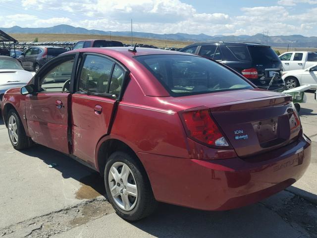 1G8AJ55F07Z158821 - 2007 SATURN ION LEVEL RED photo 3