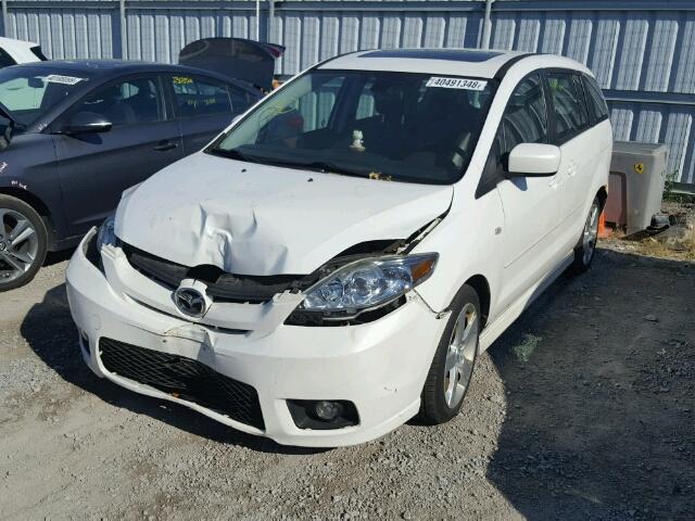 JM1CR293070148428 - 2007 MAZDA 5 WHITE photo 2